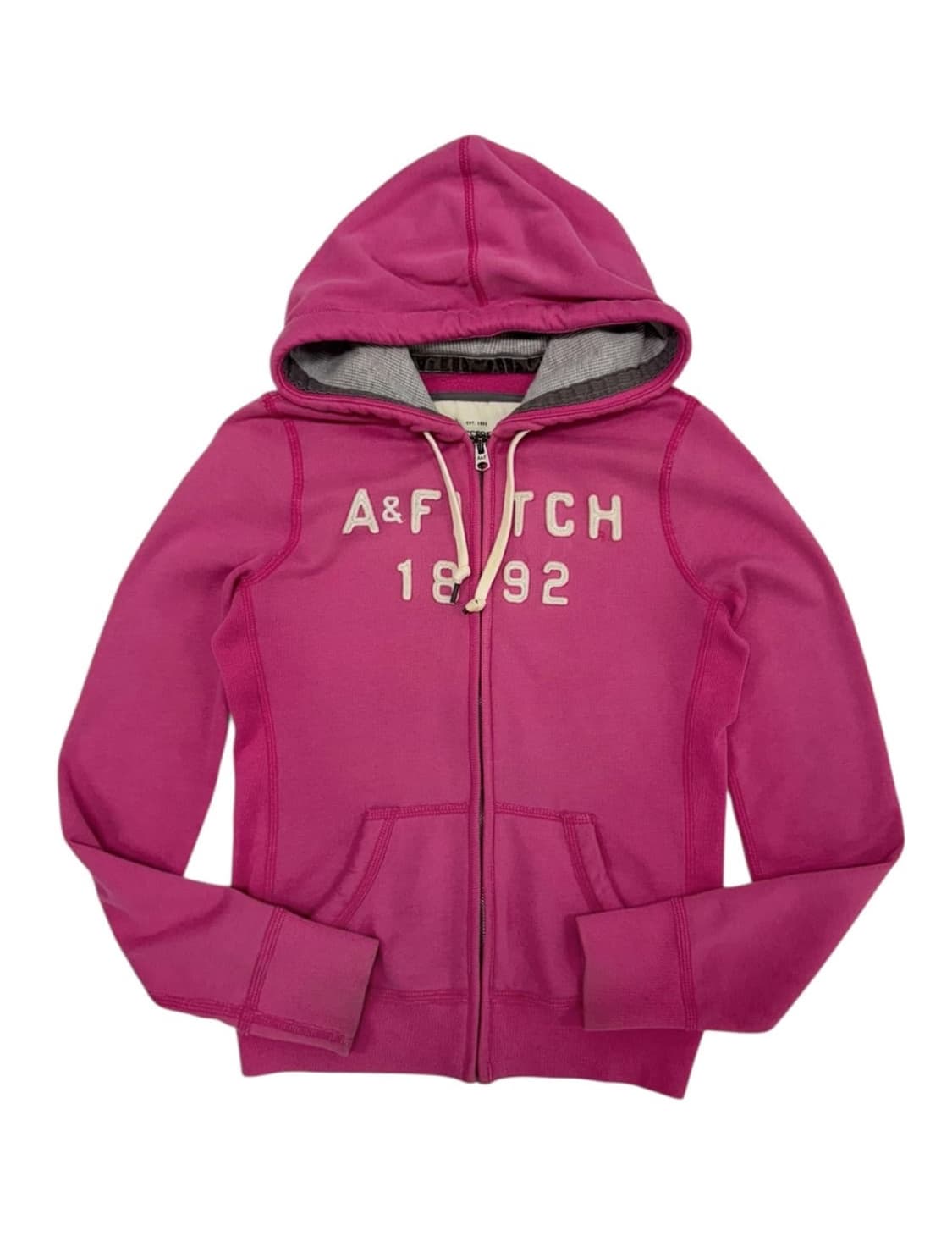 아베크롬비 핑크 후드집업 / 딱붙핏 상품이미지1