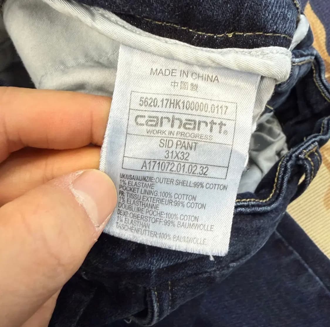 (30)칼하트WIP carhartt wip sid 데님팬츠 상품이미지5