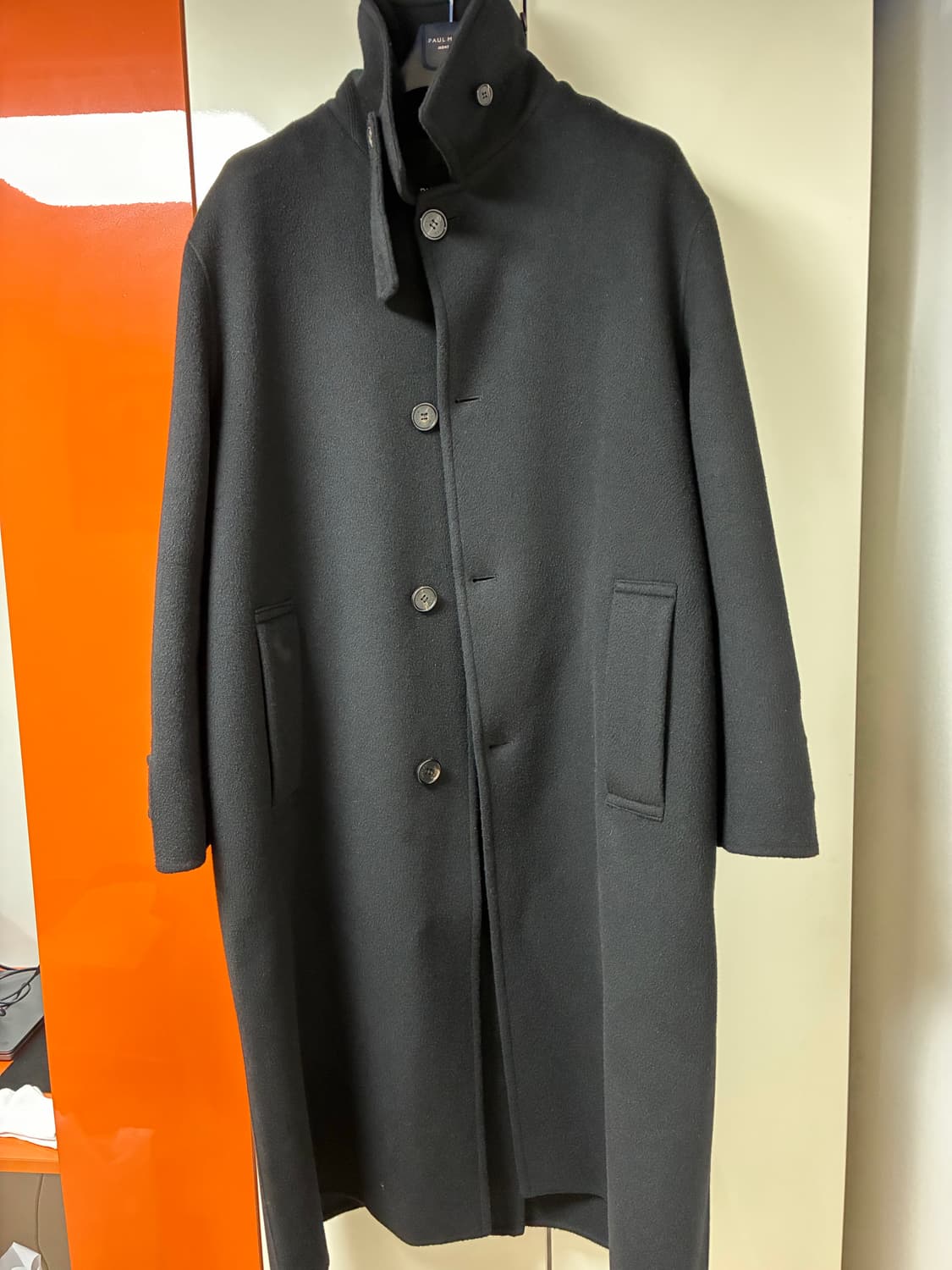 시스템옴므 캐시미어 블랜드 백 슬릿 발마칸코트 상품이미지1