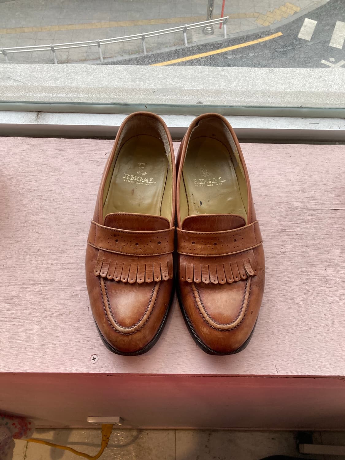 리갈 REGAL 클래식 브라운 프린지 로퍼 상품이미지1