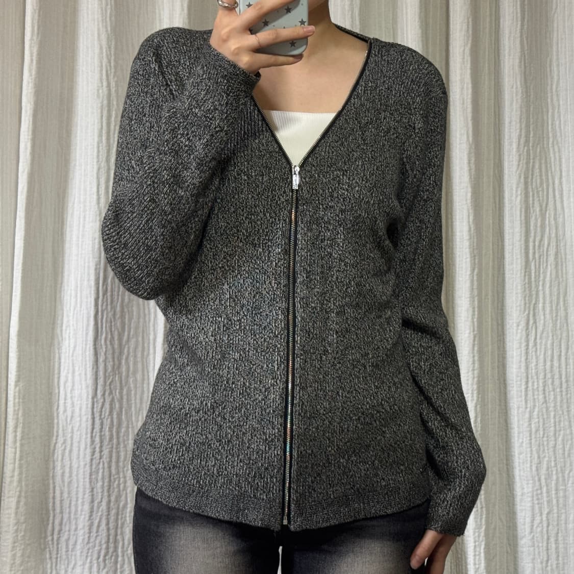 캘빈클라인 니트 지퍼 가디건 상품이미지1