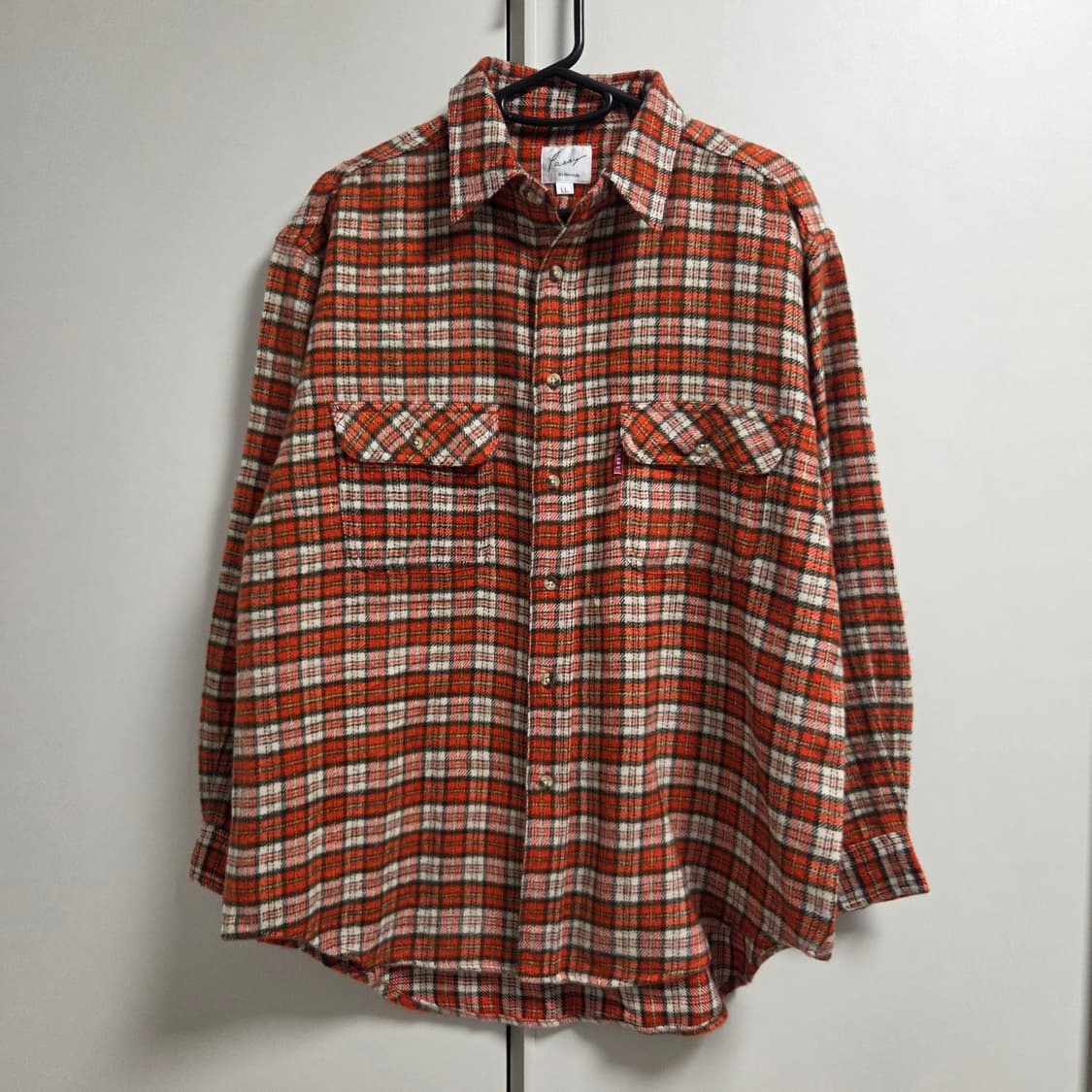 Passy 재팬 플란넬 체크 셔츠 L(100) 미사용 상품이미지1