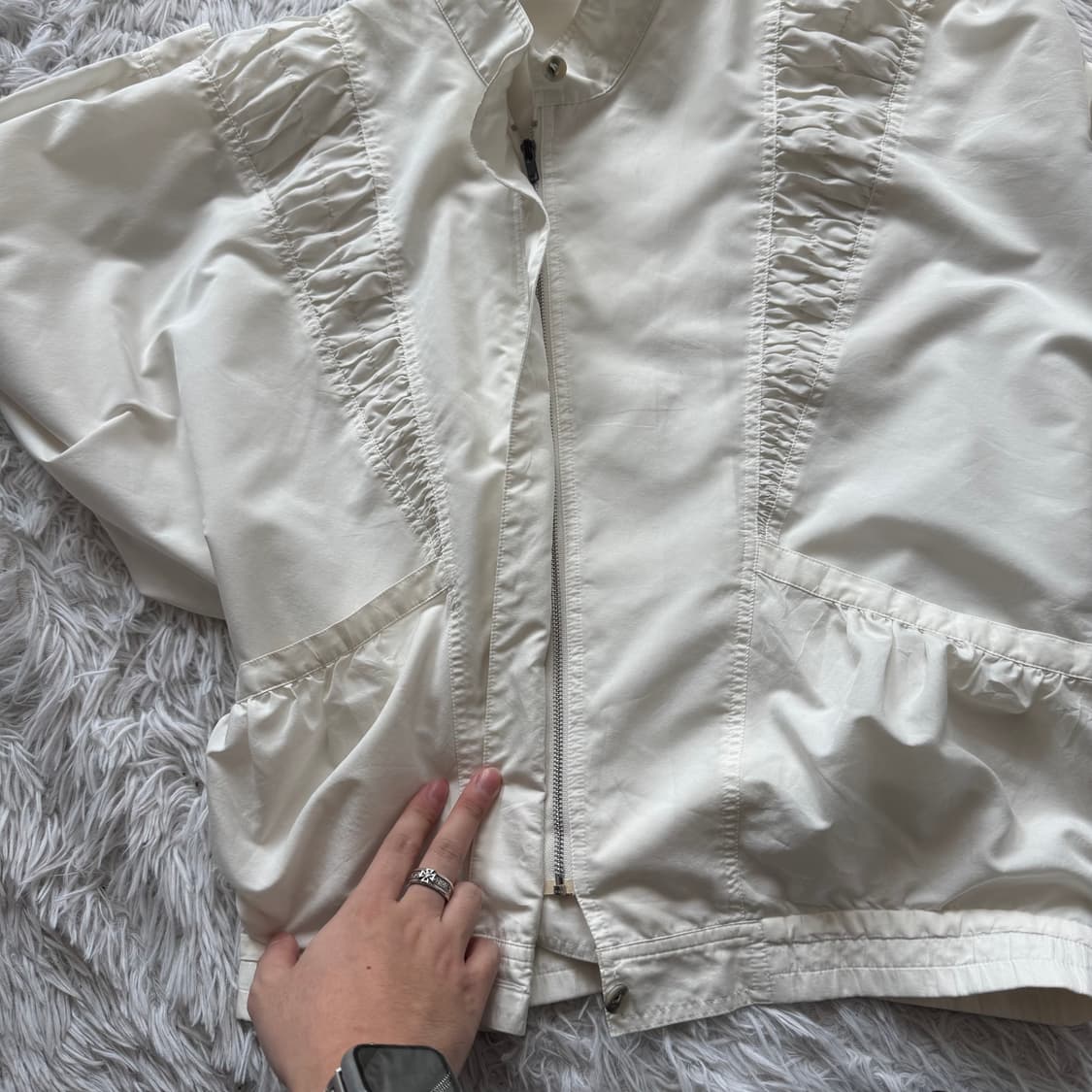 LOEMIYA 일본빈티지 y2k 바람막이 노드 모리걸 바람막이 L 42 상품이미지6