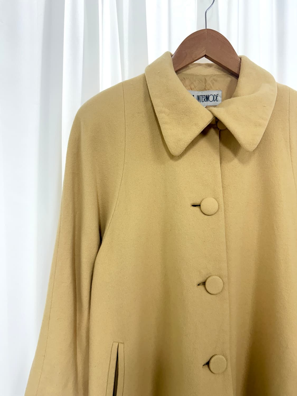 Wool midi  coat (yellow) 상품이미지2