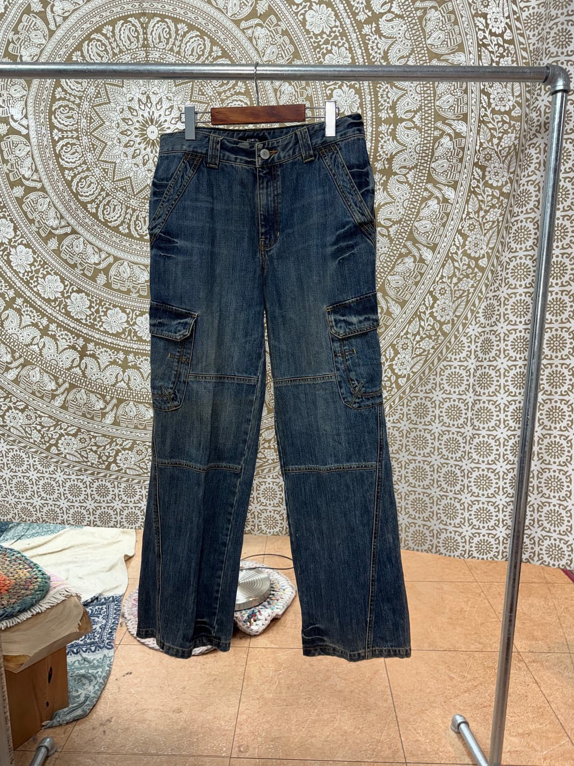 에드윈 빈티지 데님 카고팬츠  상품이미지3