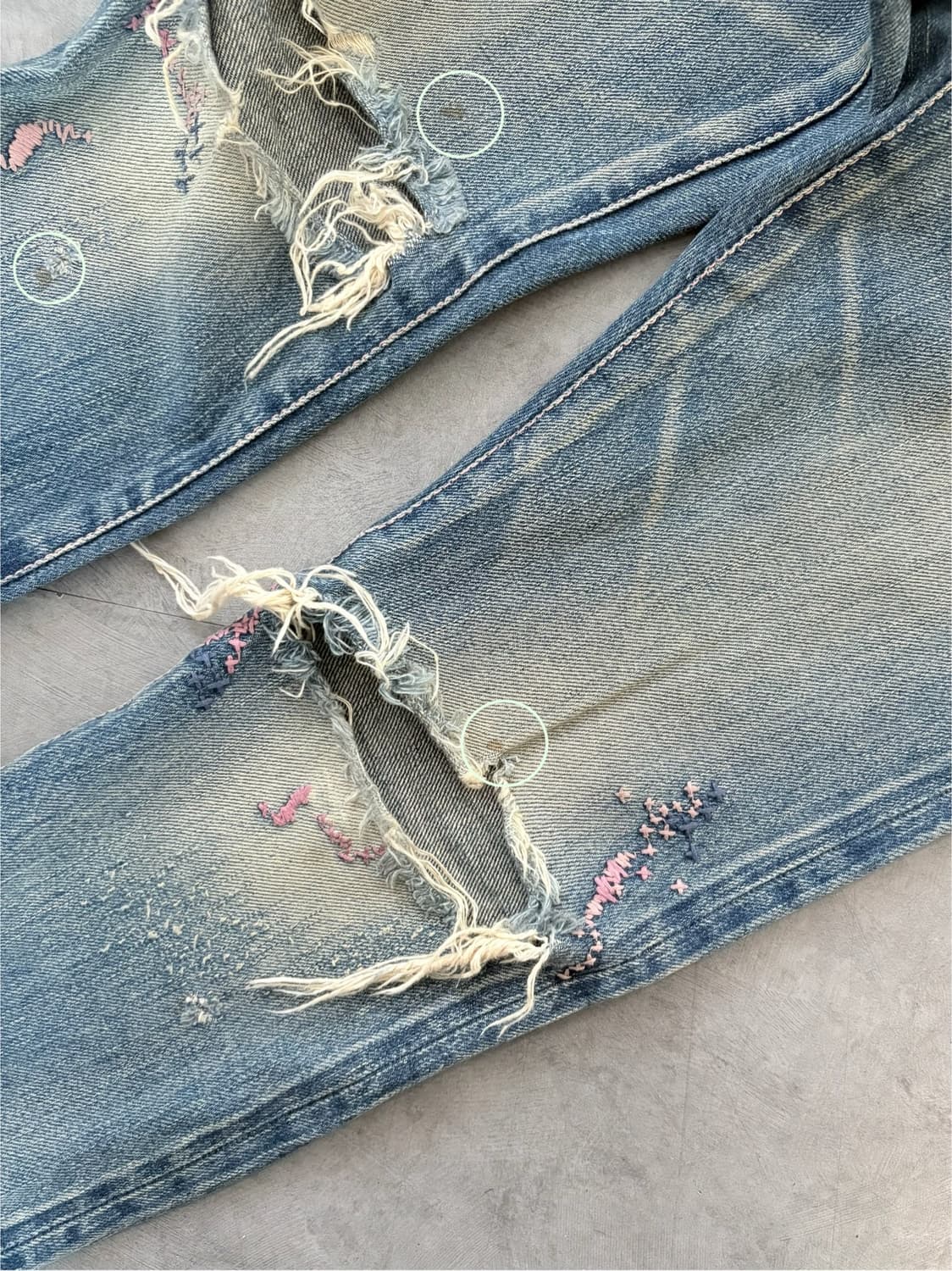 Hysteric Glamour 히스테릭글래머 킨키 Love 데님팬츠 상품이미지7