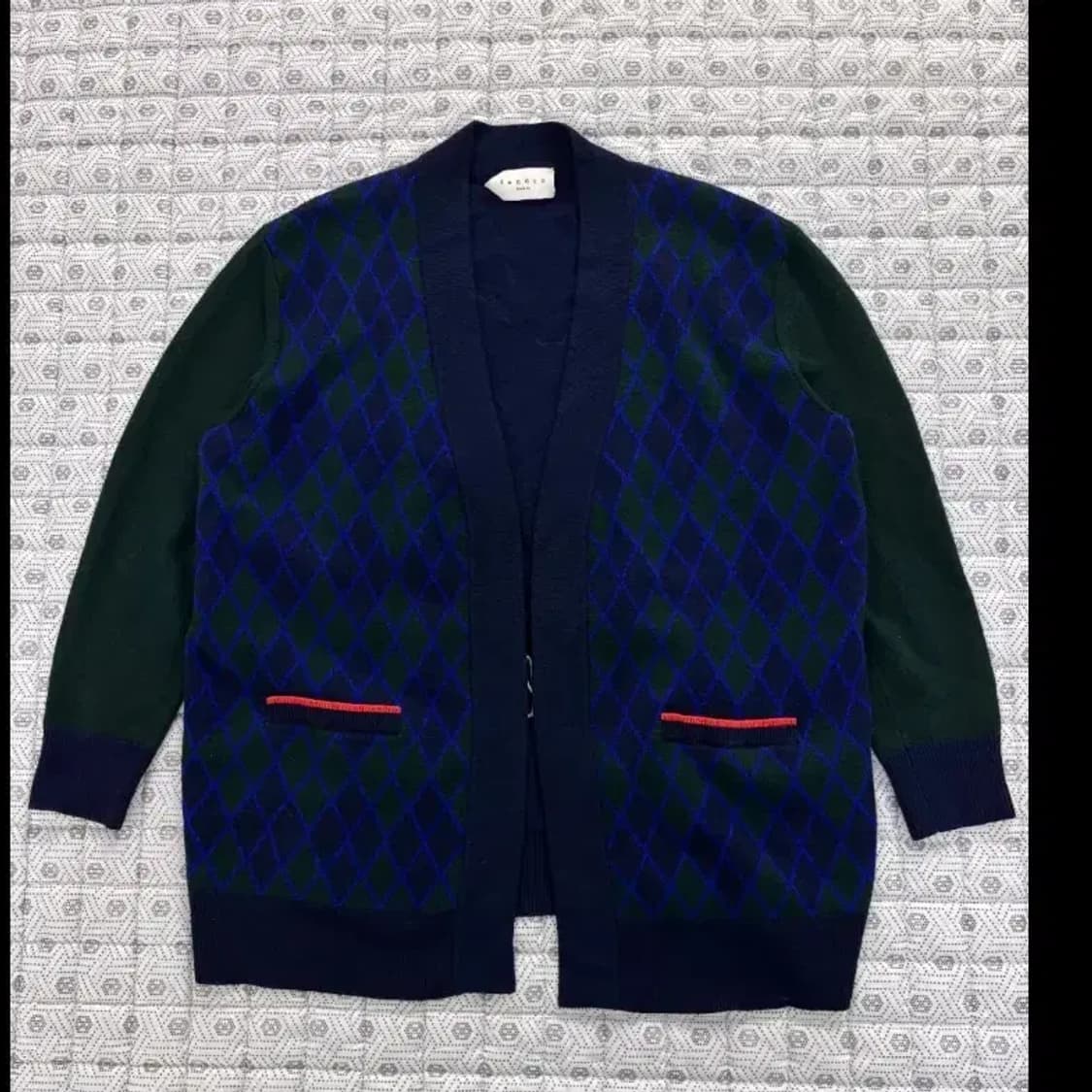 산드로 Sandro 아가일 가디건 ~FREE 상품이미지5