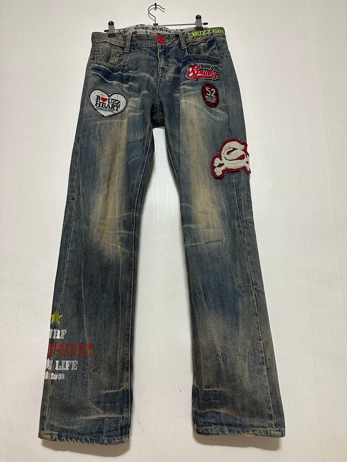 Japanese semi flared patch denim 상품이미지1