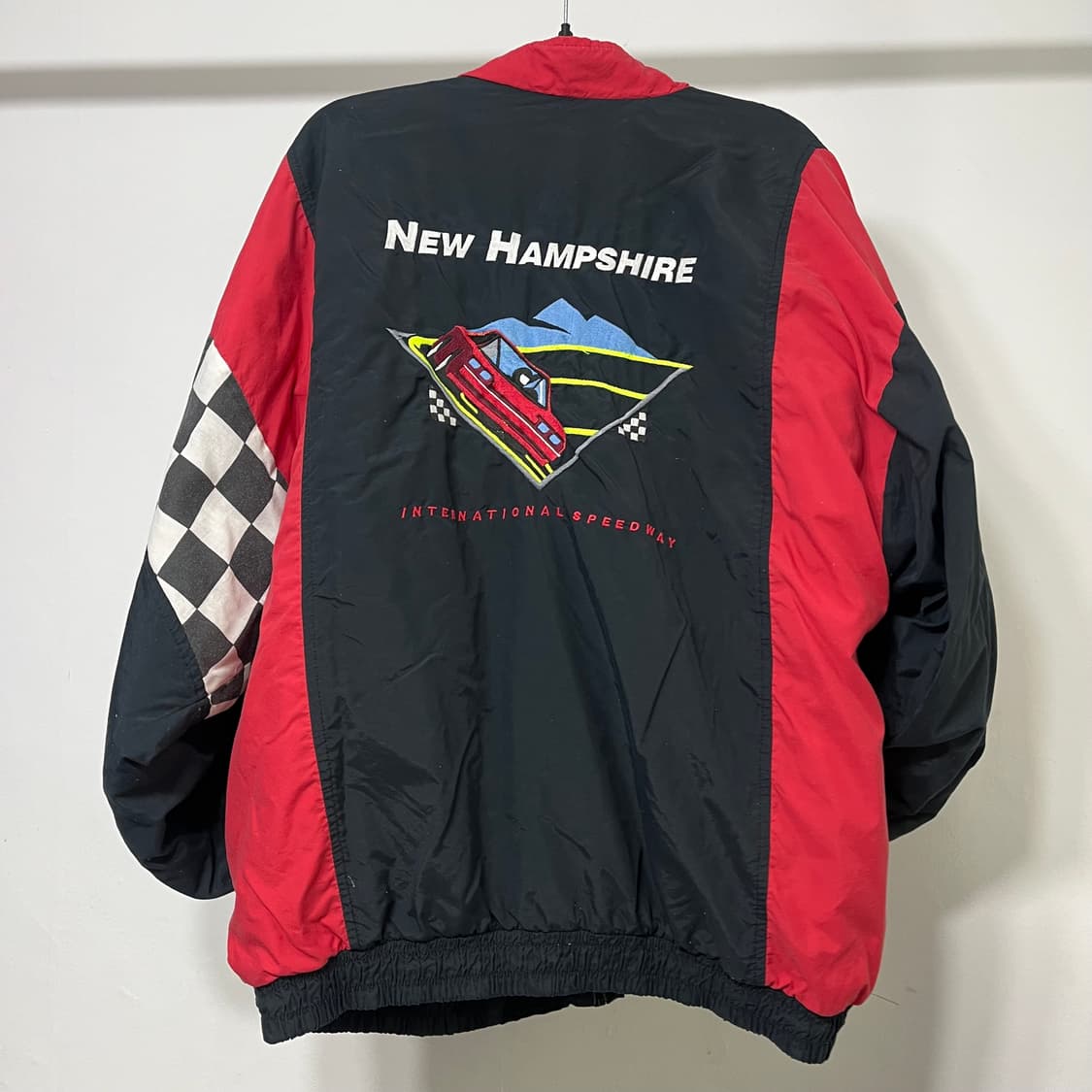 80s USA 미국생산 올드스쿨 레이싱 점퍼 자켓 상품이미지5