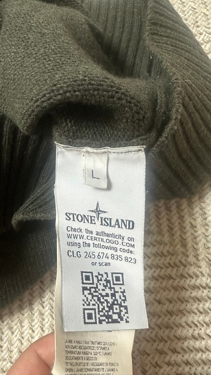 스톤아일랜드 울 헤비 니트 상품이미지2