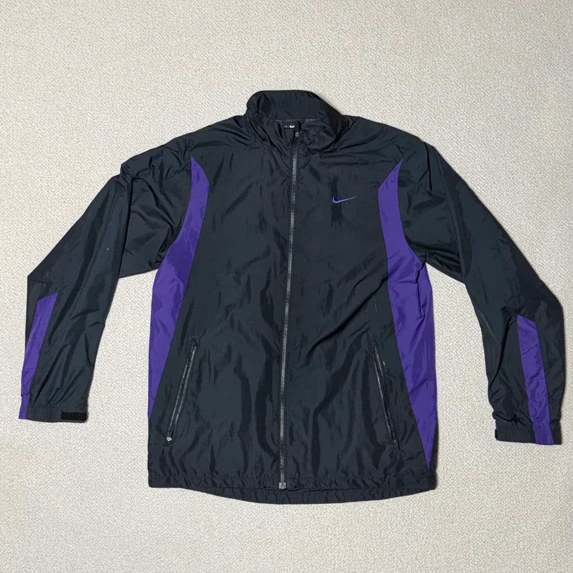 나이키 XL 블랙,퍼플 스우시 바람막이 상품이미지1