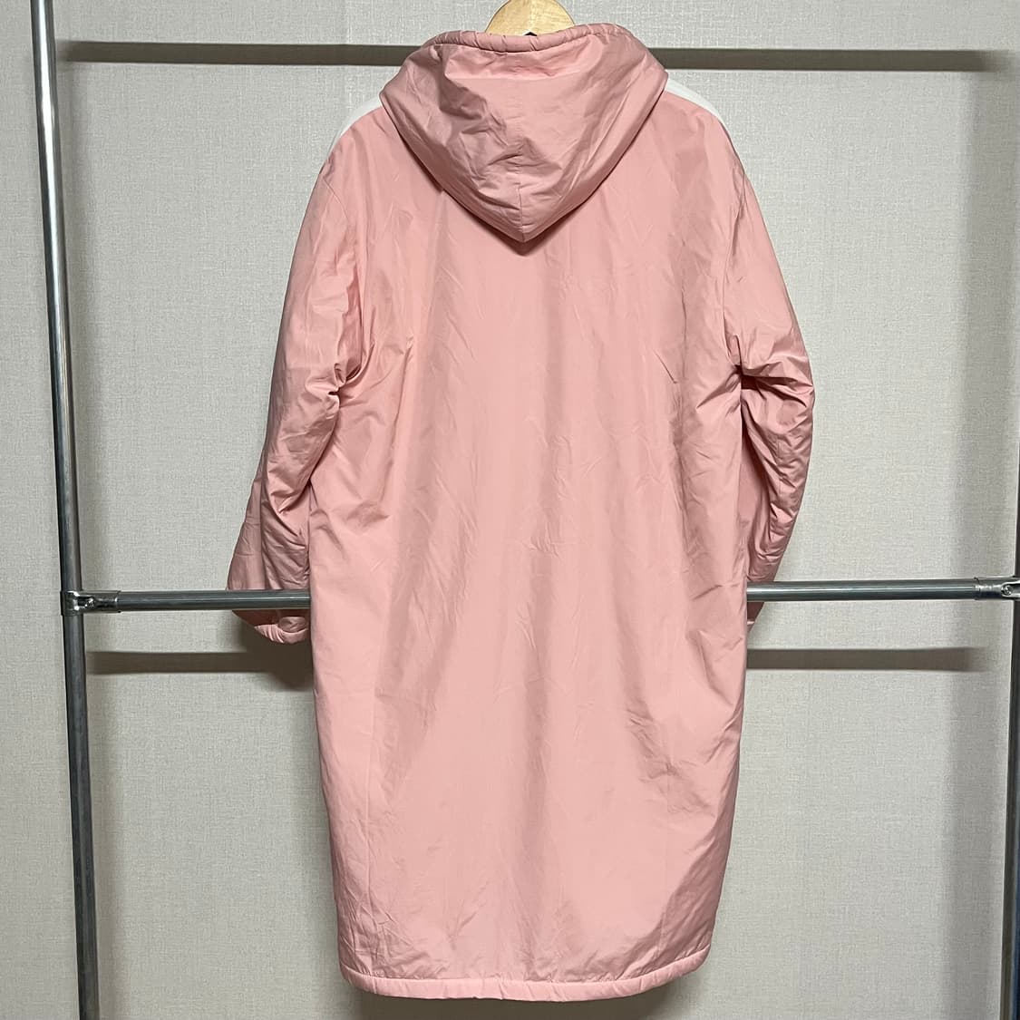 FCMM 핑크색 후리스 롱 패딩 코트 L 상품이미지2