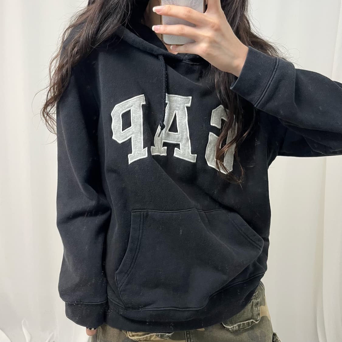 Gap black hoodie 상품이미지3