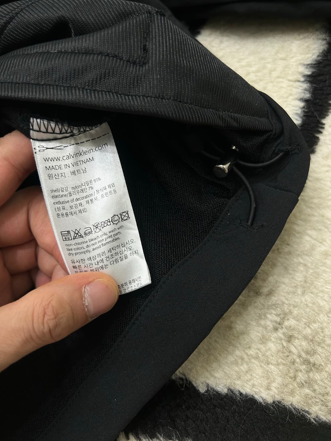 [M]캘빈클라인 퍼포먼스 후드 자켓/블랙 상품이미지5