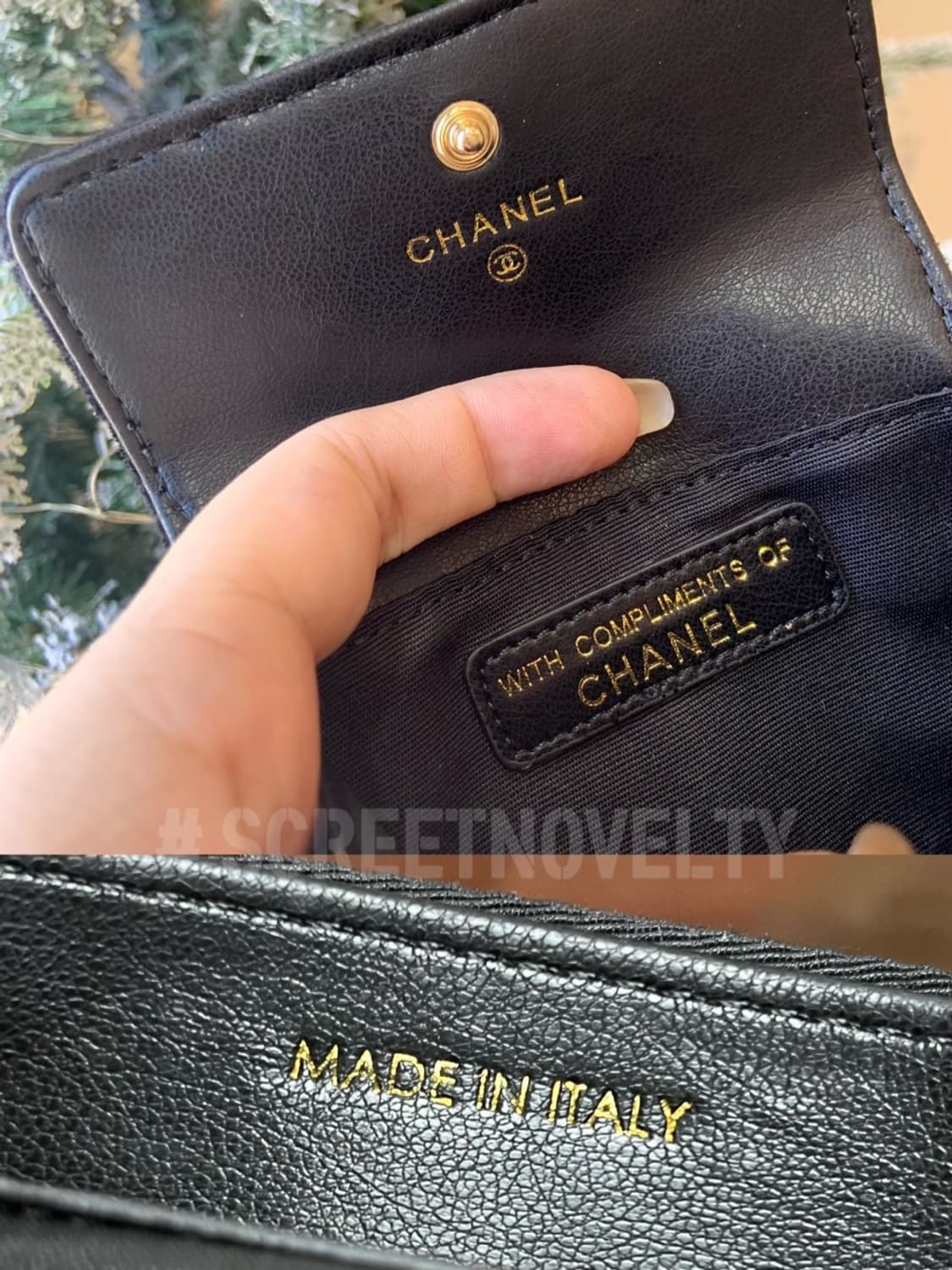 샤넬뷰티 벨벳 카드지갑 블랙 풀박스 상품이미지8