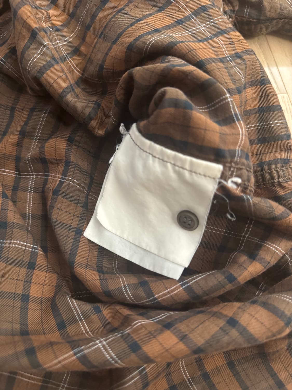 꼼데가르송 옴므 체크 셔츠 상품이미지7