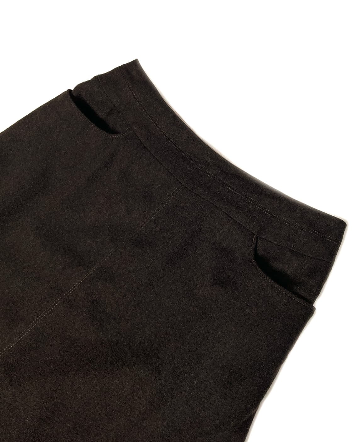 Hiroko Bis 브라운 울 스커트  상품이미지6