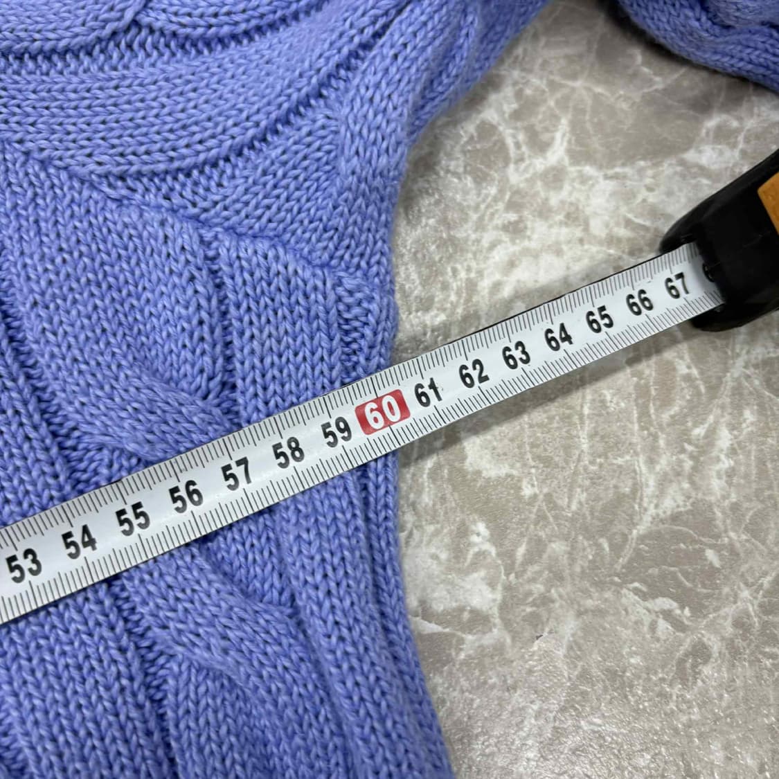 *최신형 폴로 랄프로렌 큐알택 퍼플 코튼 케이블 맨즈라인 크루넥 니트(L 상품이미지6