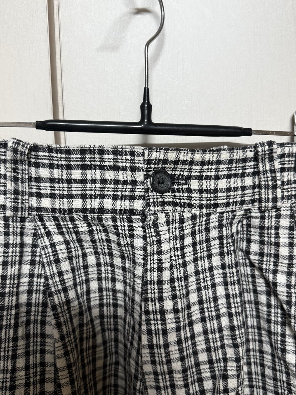 빈티지 체크 반바지 상품이미지3