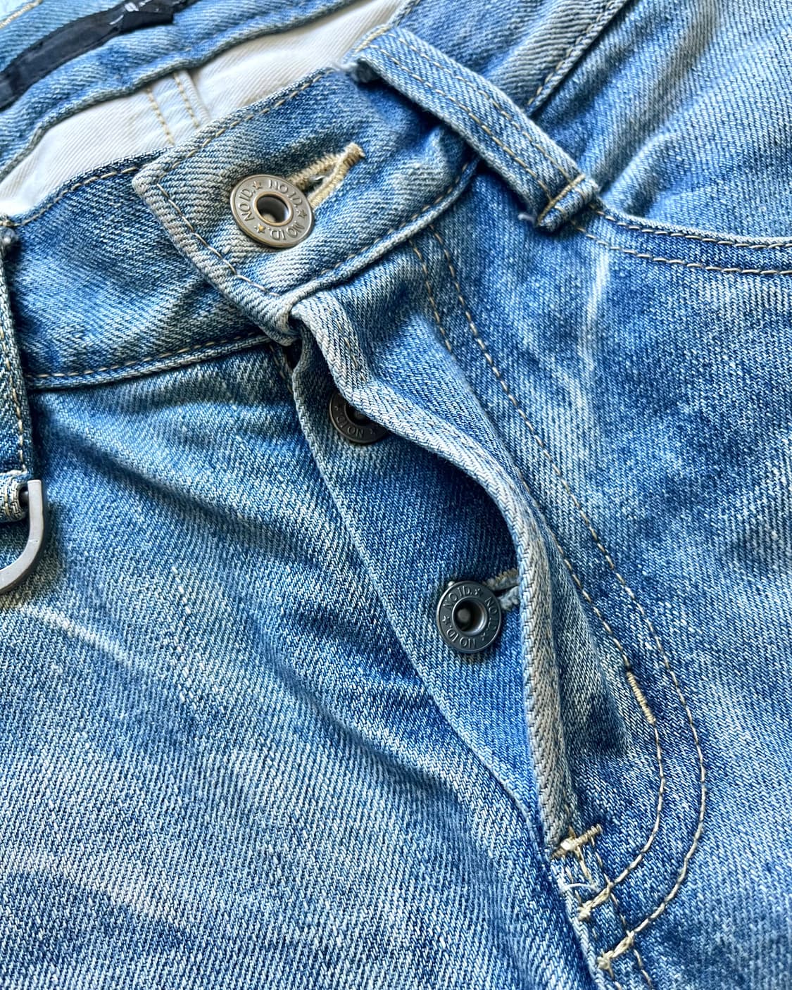 NO ID. Destroyed Patch-Work Boro Jeans 상품이미지7