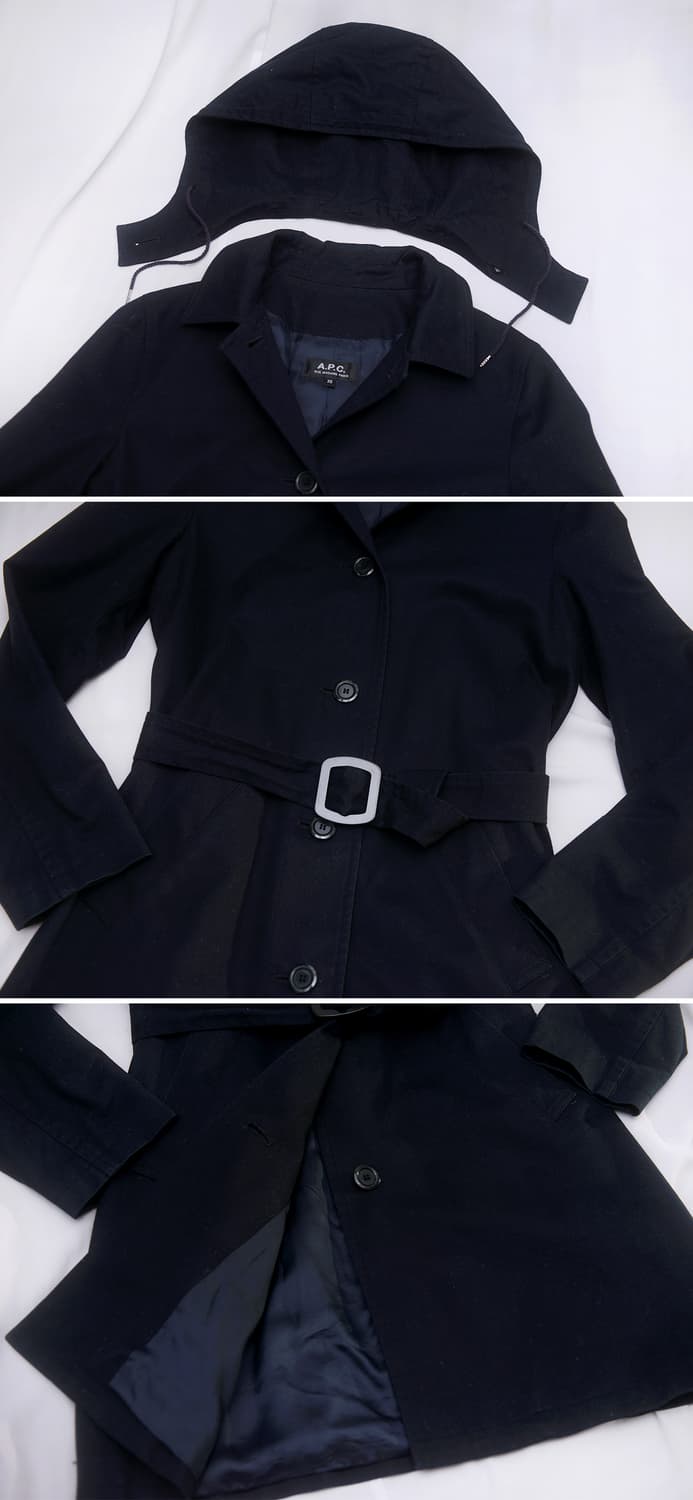 아페쎄 (A.P.C) 투웨이 후디드 트렌치코트 (XS / 85-90) 상품이미지4