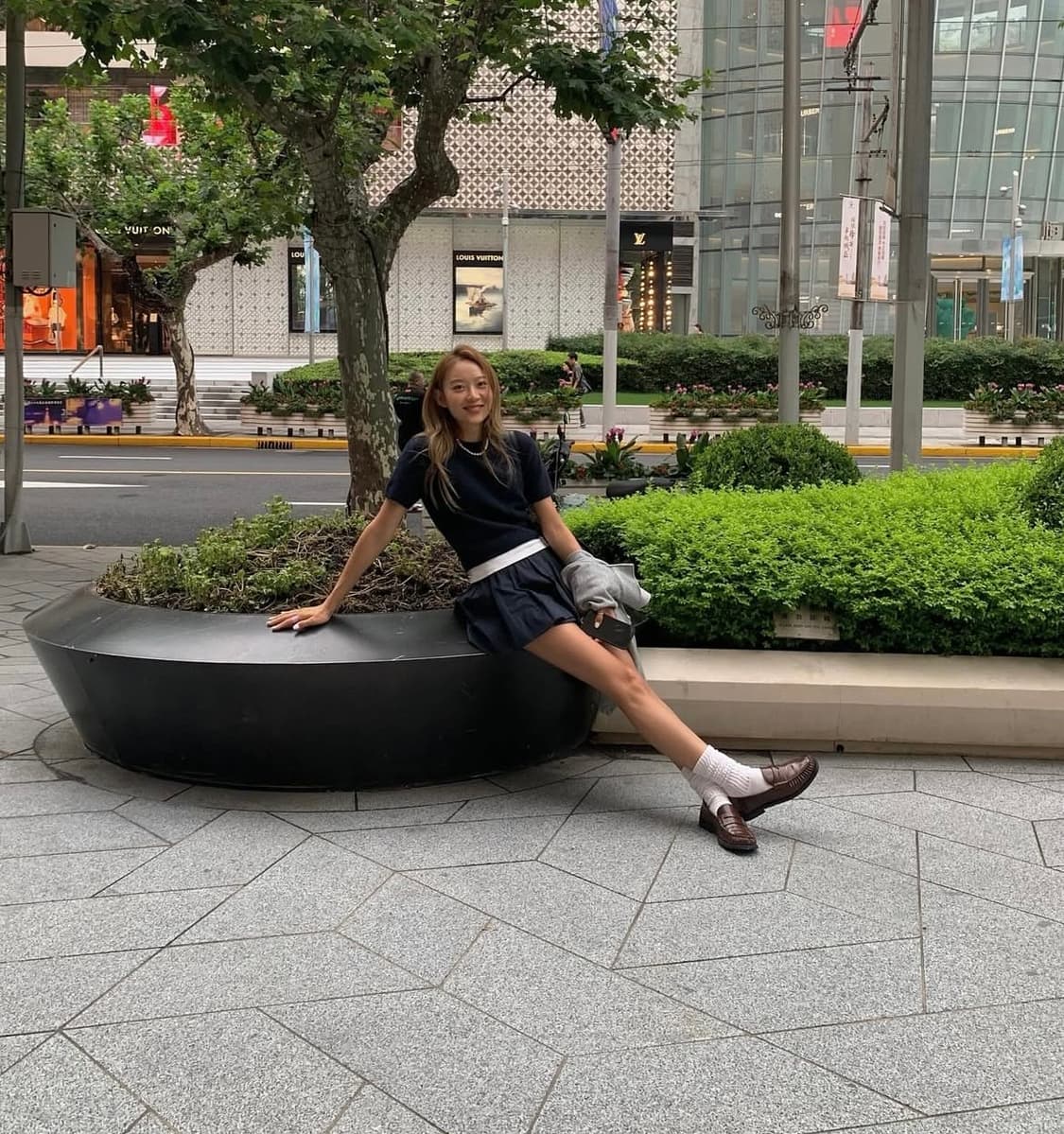 그로브 로손 니트 네이비 상품이미지4