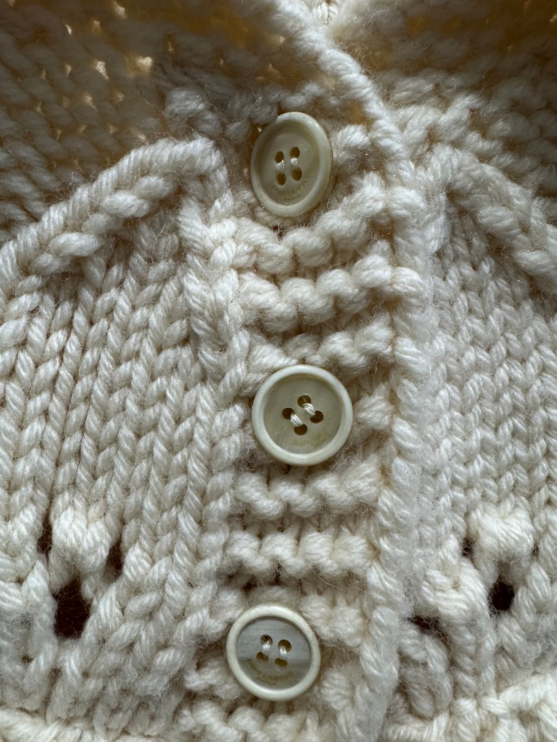 생로랑 니트 판초 XS 아이보리 정품 상품이미지5