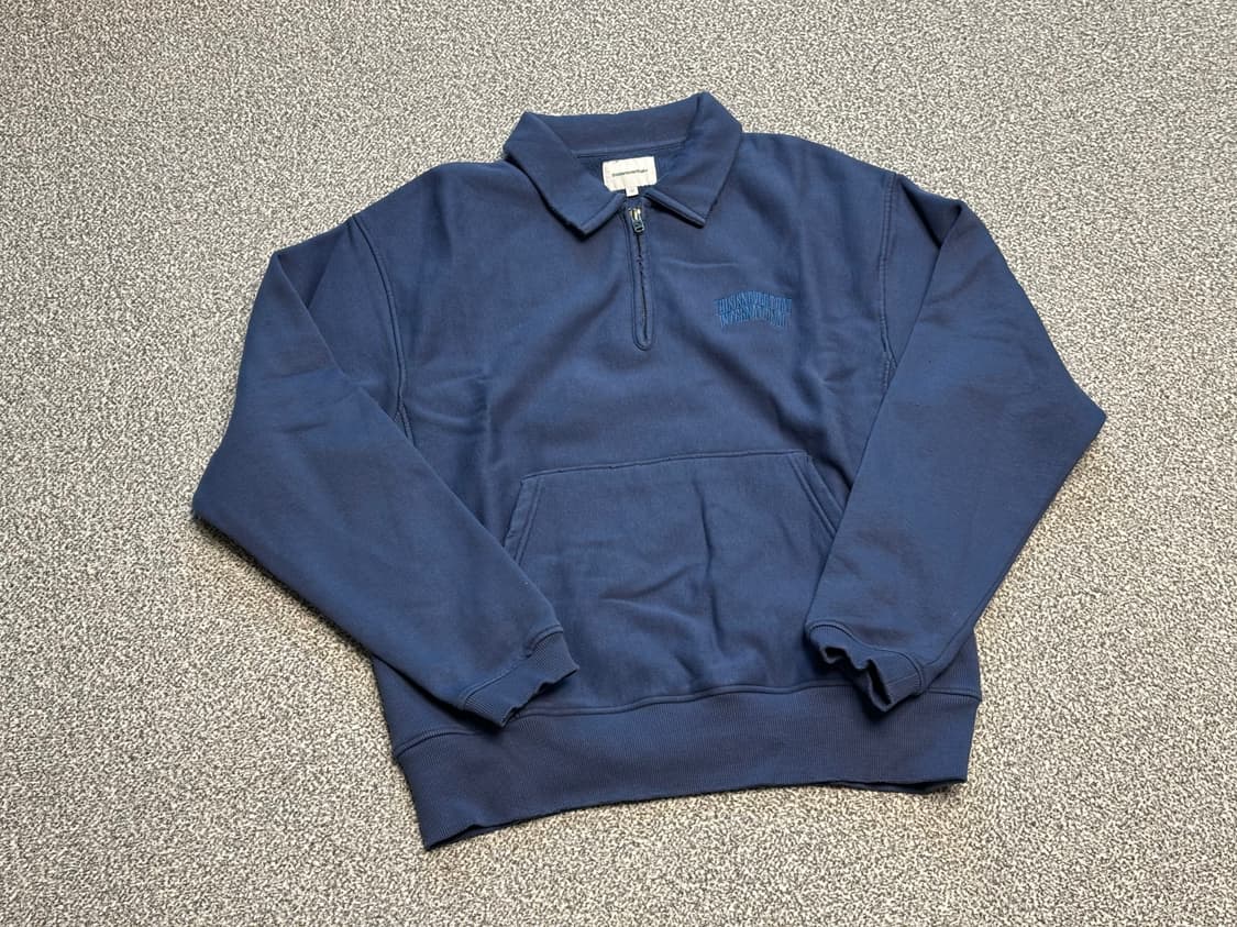 Half Zip Polo Sweatshirt Deep Water 상품이미지1