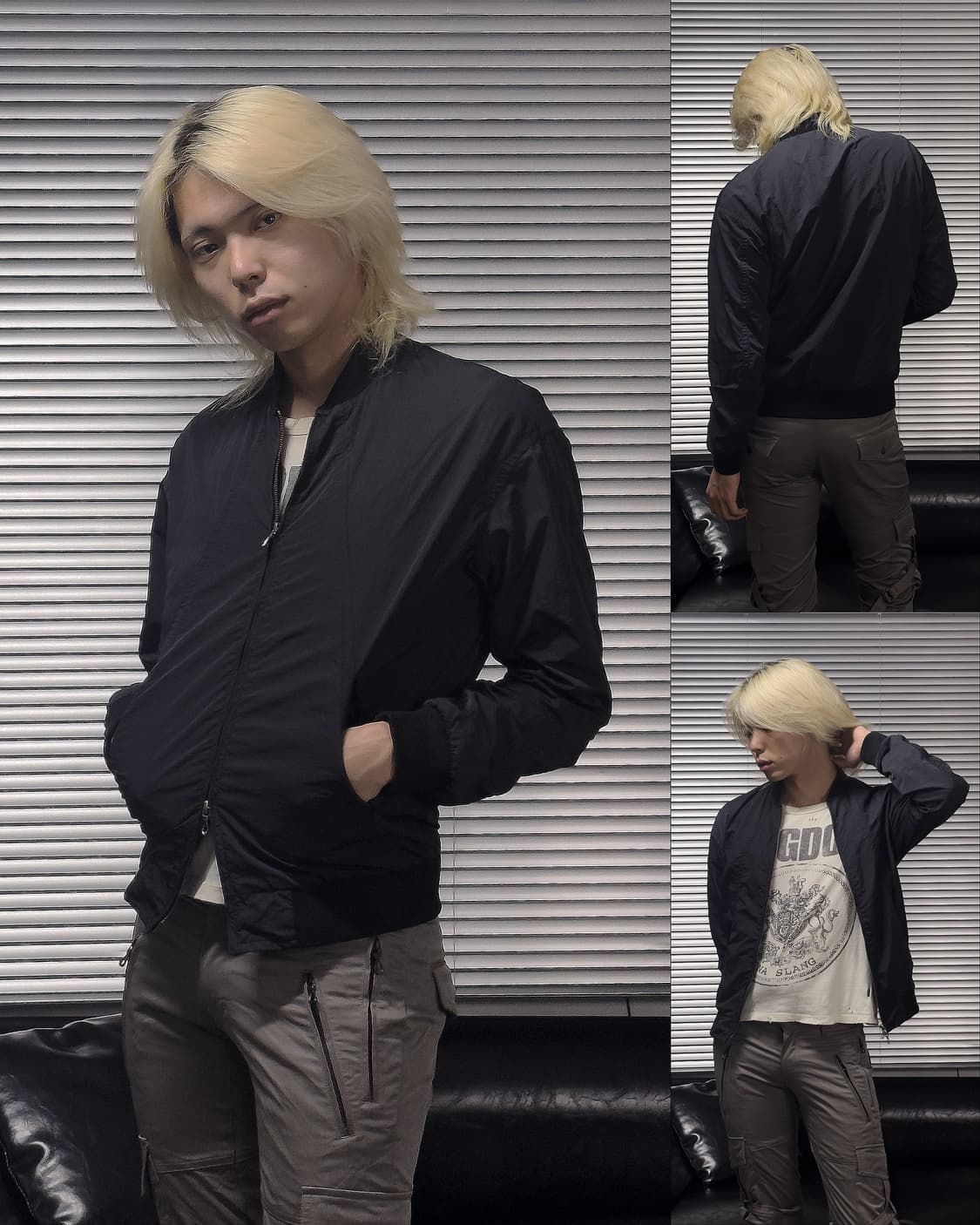 {Gostar De Fuga} Cut-out bomber jacket   상품이미지1