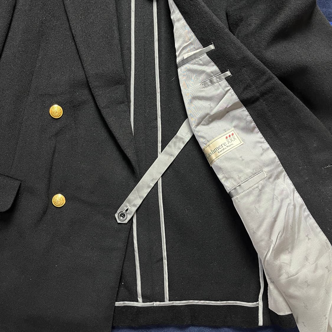 Adorne(호주) 캐시미어 혼방 금장 더블 자켓(실측확인) 상품이미지4