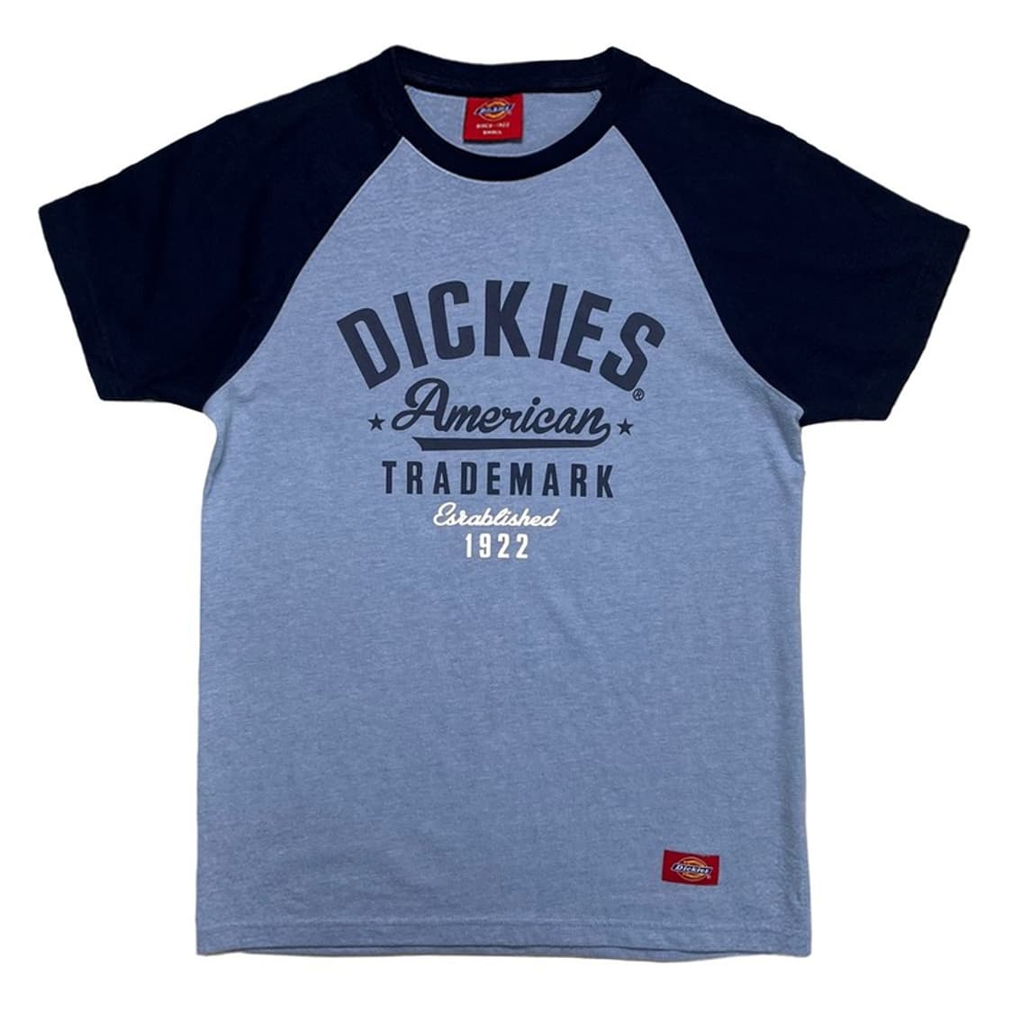 DICKIES 레글런 티셔츠 블루 S 상품이미지1