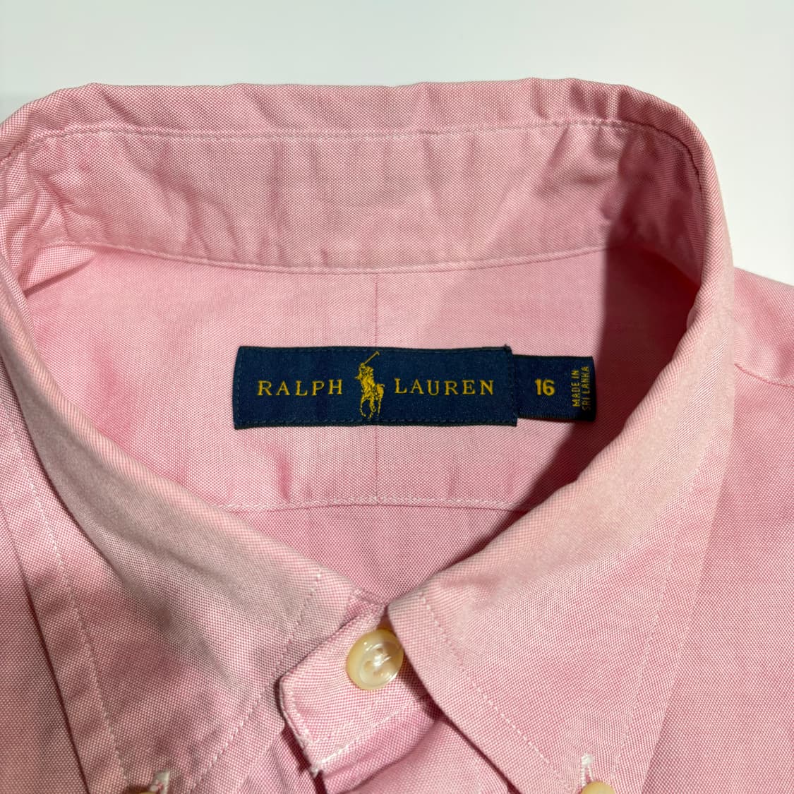폴로 랄프로렌 핑크 포니자수 옥스퍼드 셔츠 상품이미지4