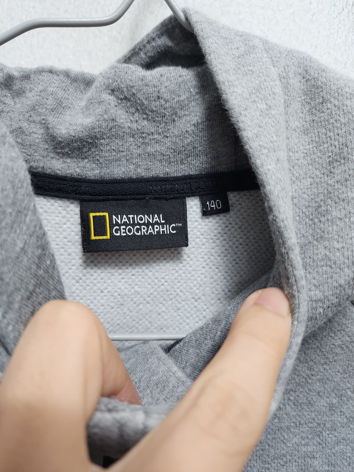 내셔널지오그래픽 회색 후드집업 140 상품이미지4