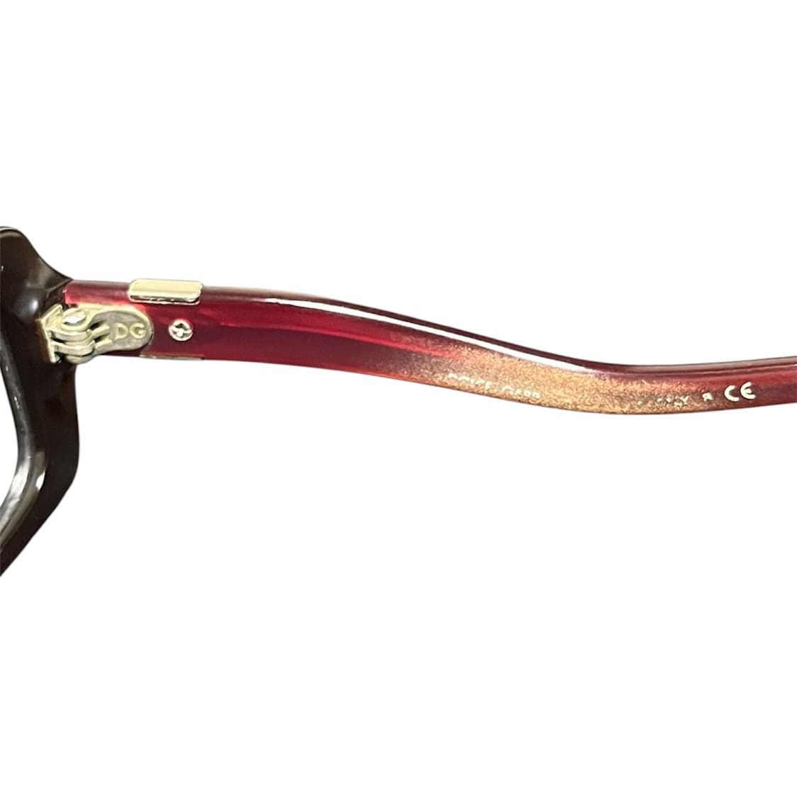 Dolce & Gabbana DG로고 버건디 브라운 안경테 긱시크 상품이미지3