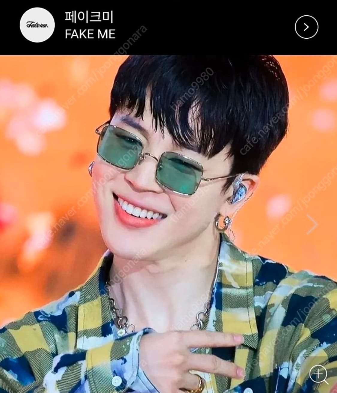 페이크미 아하 사각 금테 안경 상품이미지1