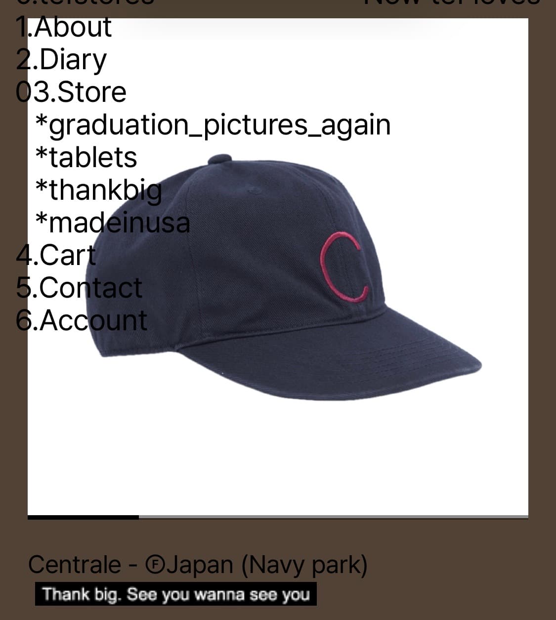 구매)) 테프스토어즈 C 볼캡 상품이미지1