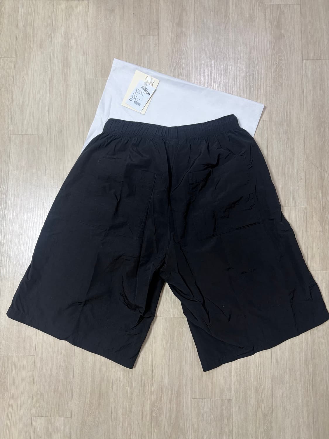 [2] 폴리테루 휴먼인덱스 인덱스 나일론 1/2 트랙팬츠 블랙 퍼플 상품이미지2