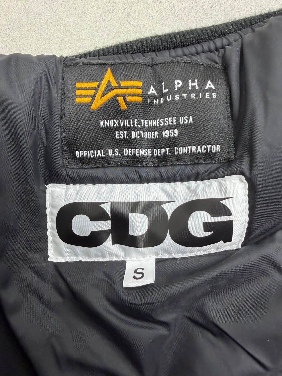 꼼데가르송 CDG X 알파인더스트리 MA-1 베스트 조끼 집업 상품이미지6