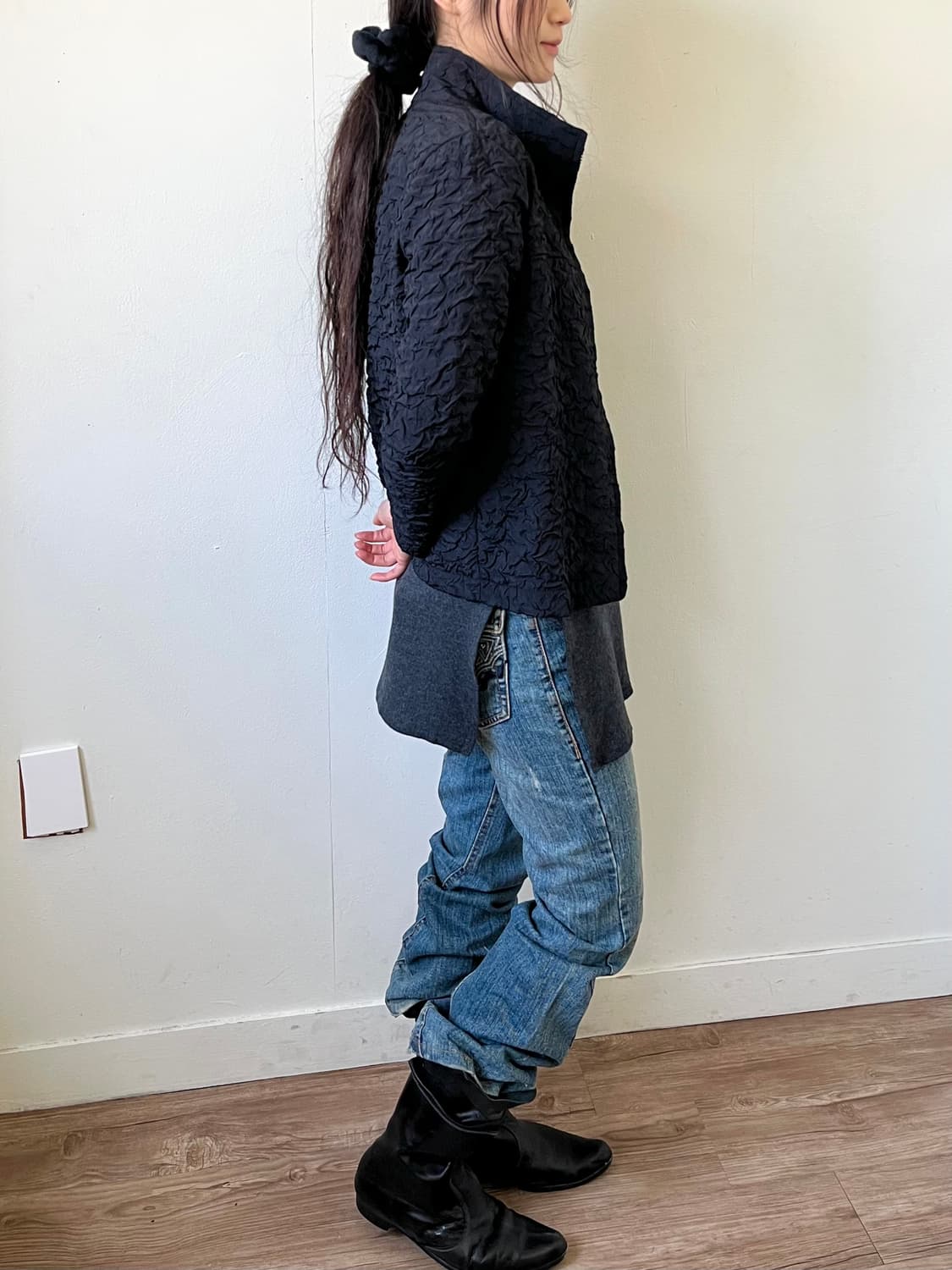 Blue Vine 블랙 프릴 자켓 상품이미지7