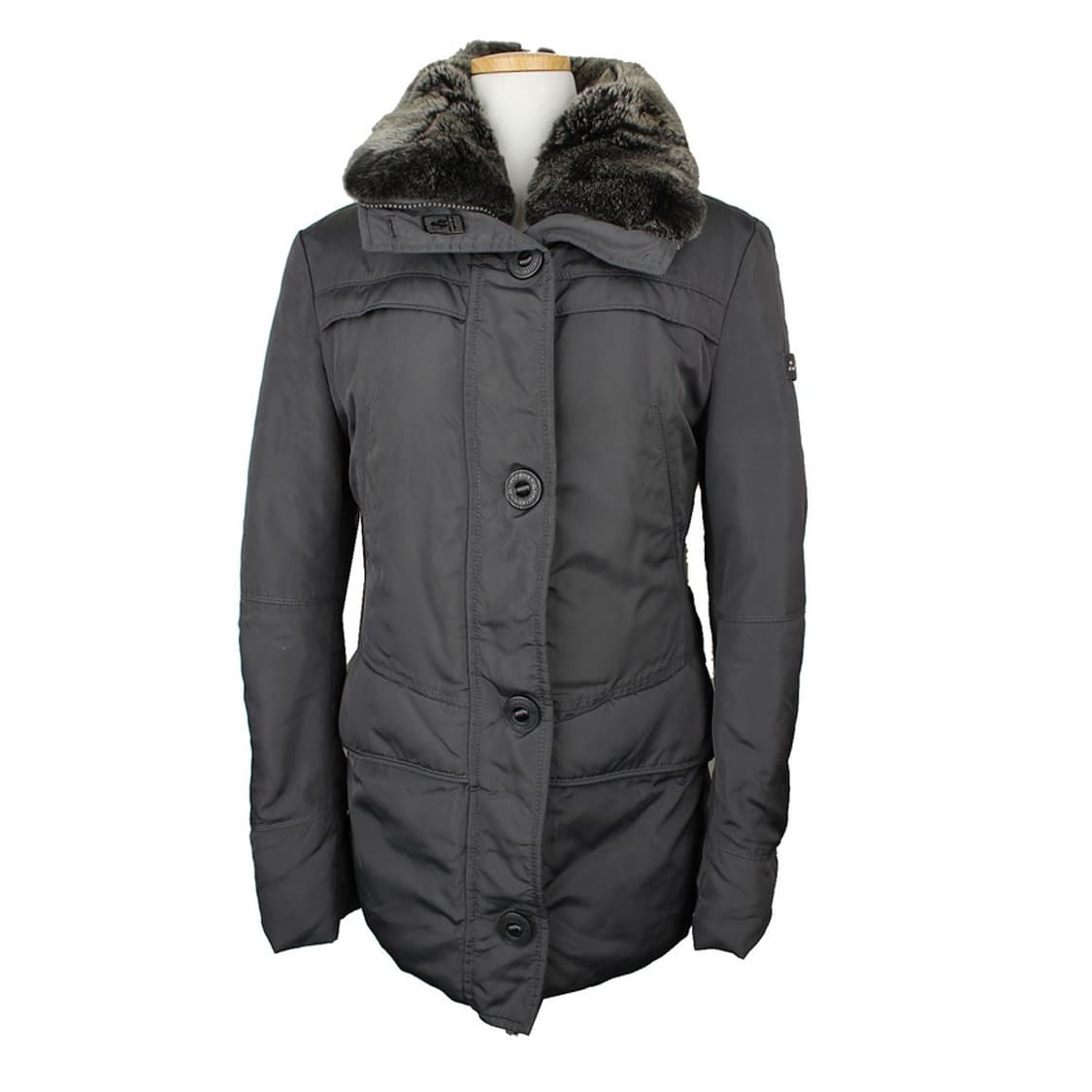 퓨테리 그레이 렉스 퍼 카라 구스다운 패딩점퍼(42) 상품이미지1