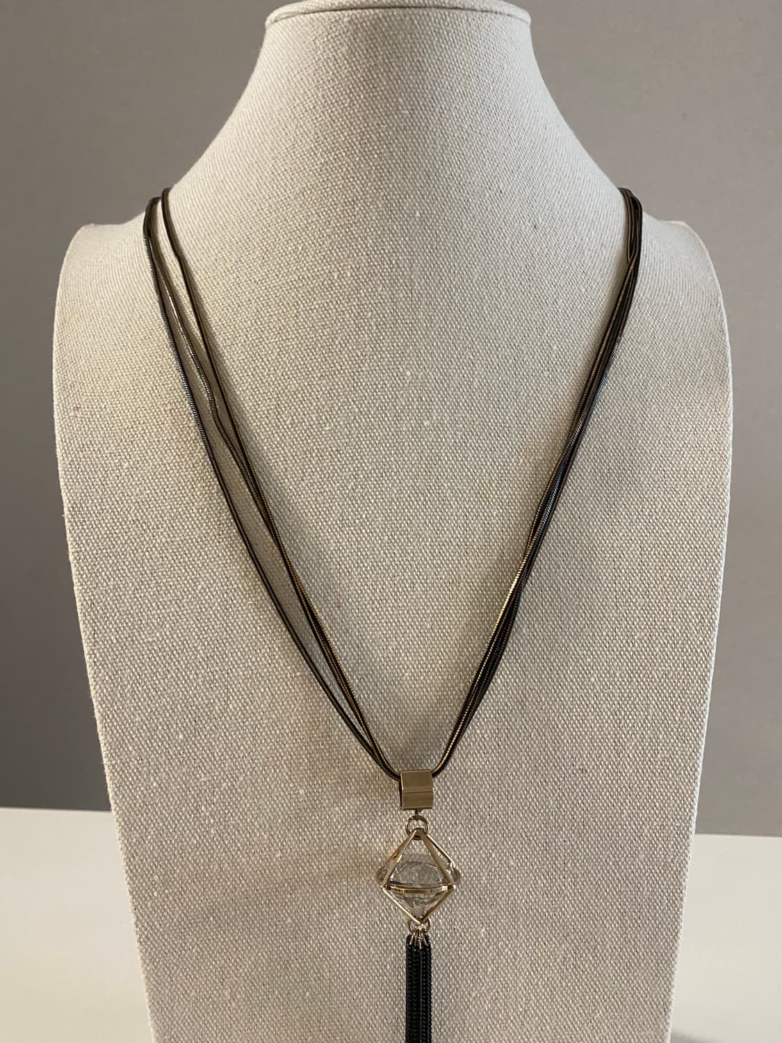 빈티지 크리스탈 태슬 목걸이 상품이미지4