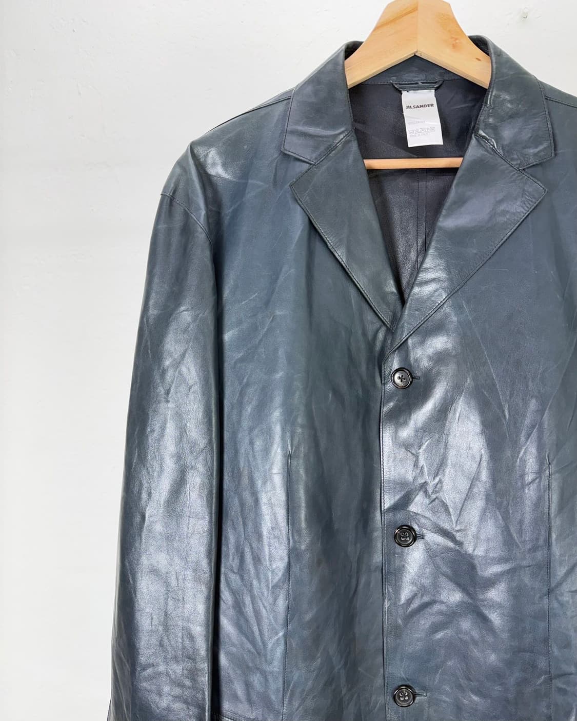 질샌더 베지터블 마린 3b 블레이저 레더 자켓 상품이미지2