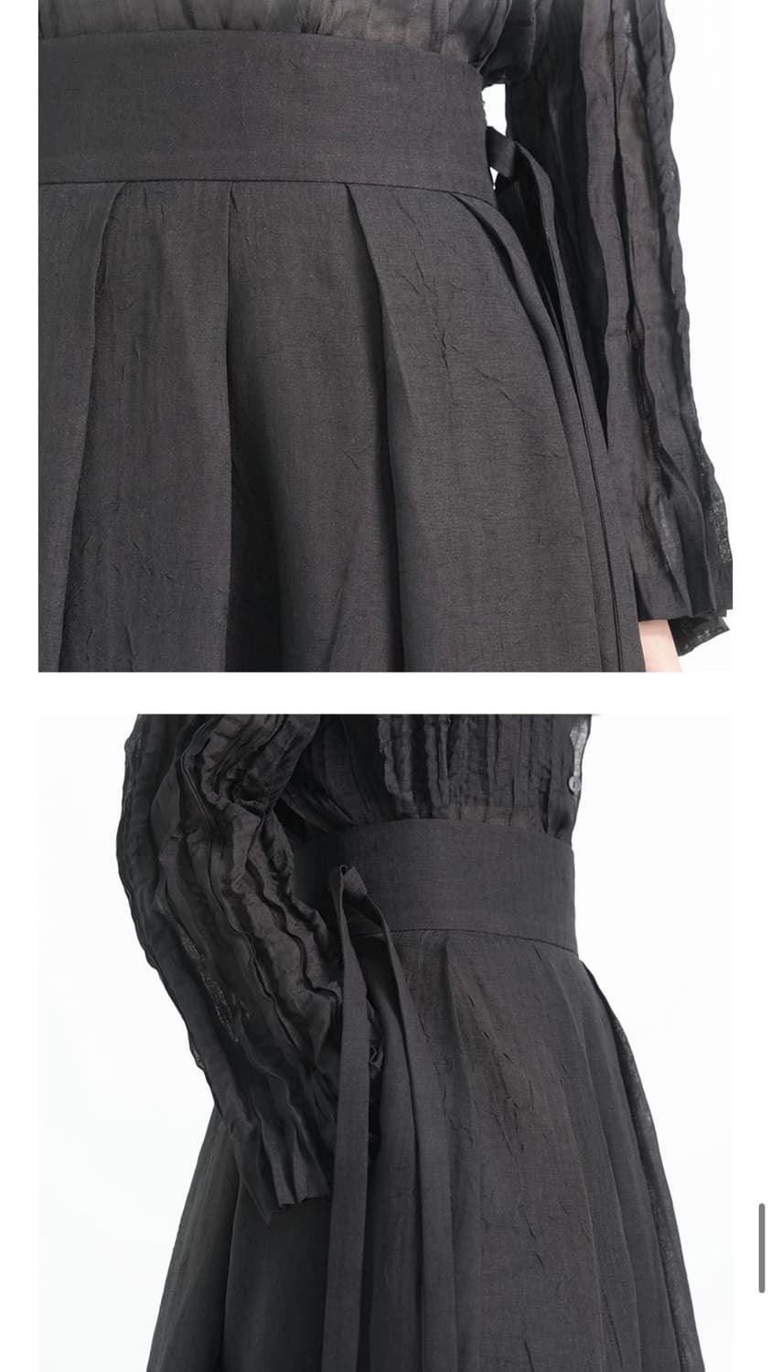 유노이아 오간자 턱 스커트 상품이미지5