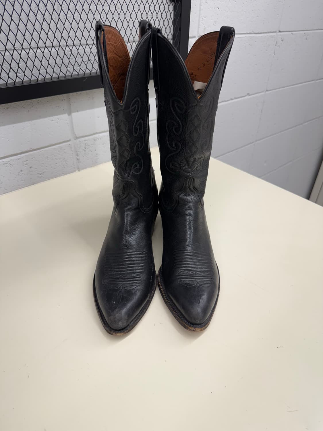 Lucchese Black Western Boots 9.5D 상품이미지2