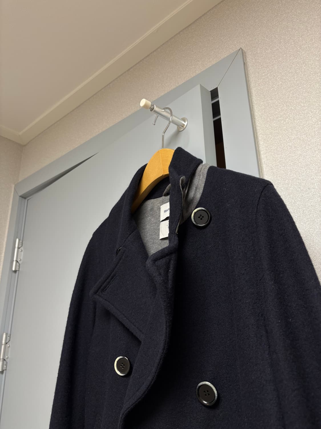 미하라 야스히로 정품 비대칭 실크혼방 울자켓 꼼데가르송 준야와타나베 상품이미지3