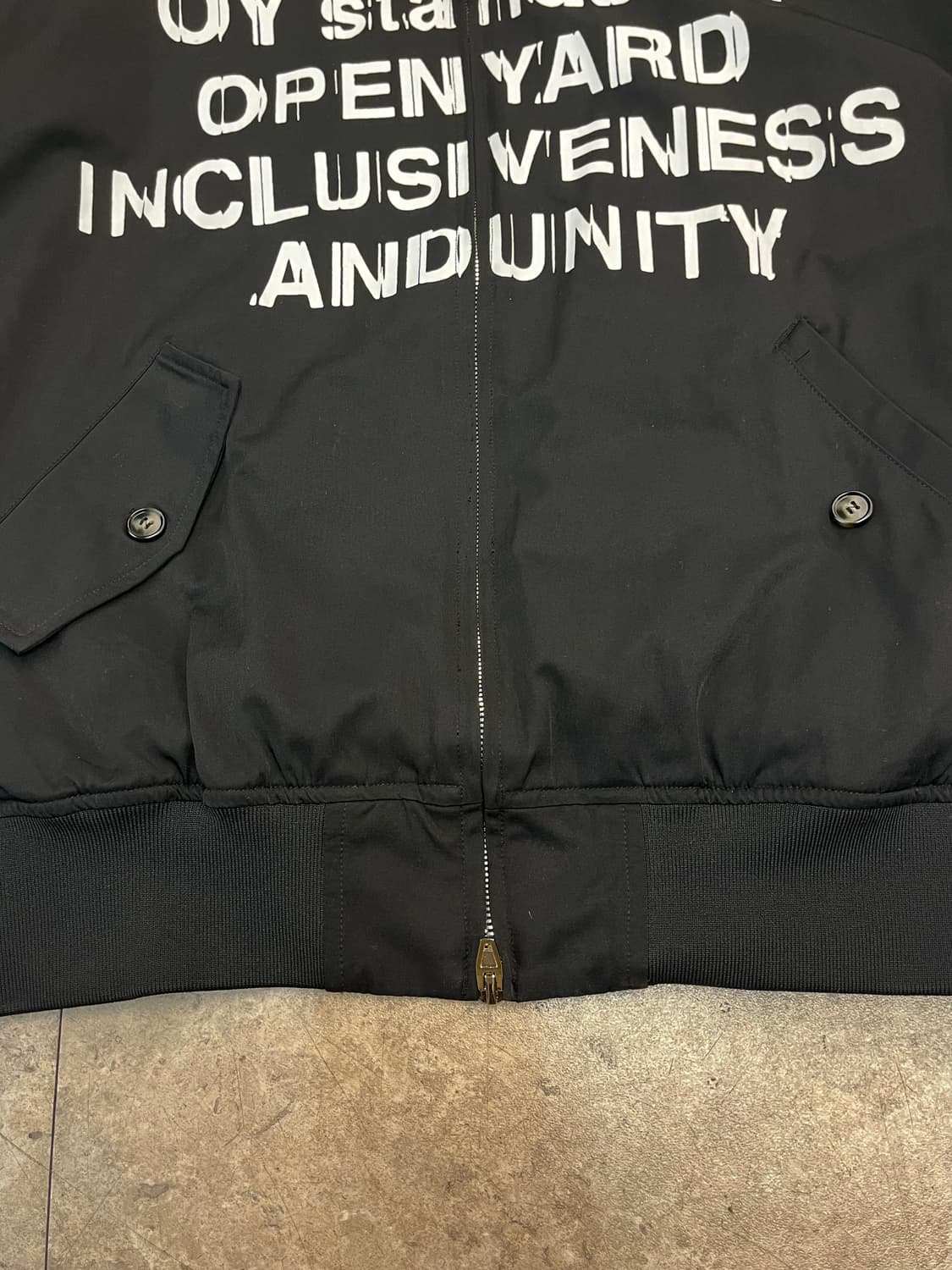 오와이 OY 센스 해링턴 자켓 블랙 #csz2210 상품이미지6