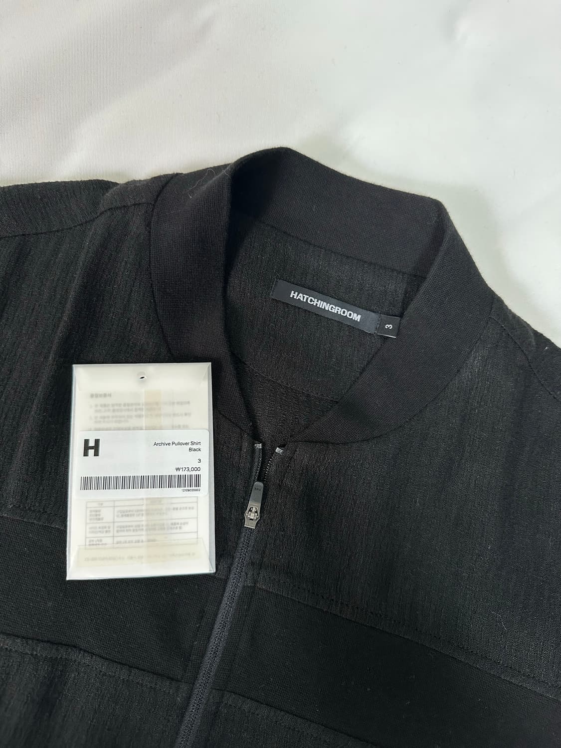 (3) 해칭룸 Archive Pullover Shirt Black 상품이미지3