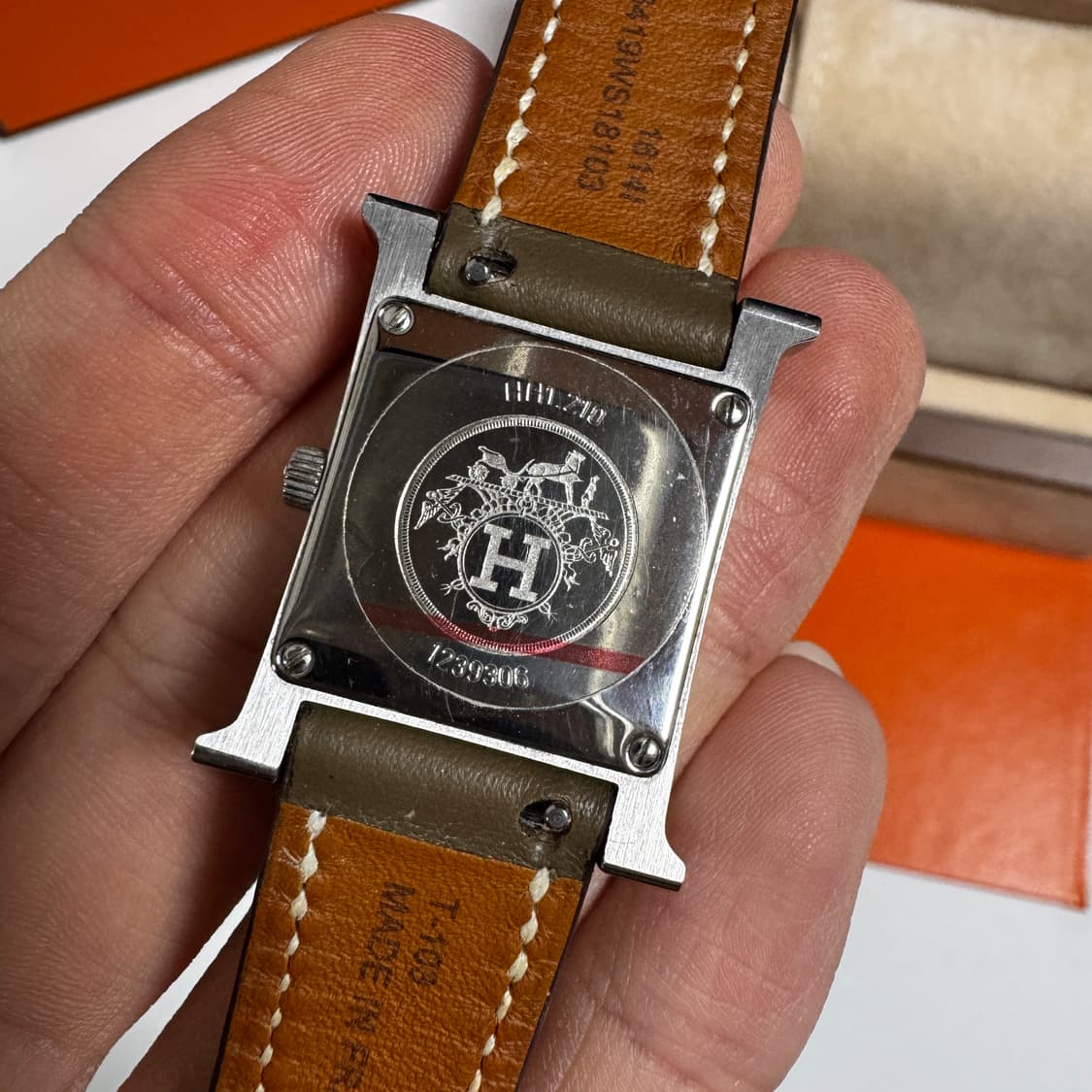 에르메스 H 아워 PM 에토프 은장 시계 21MM 상품이미지5