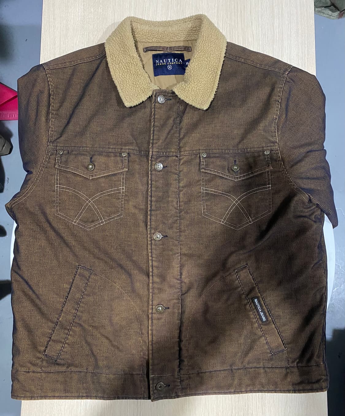 NAUTICA 코듀로이 넥 퍼 자켓 XL 상품이미지3