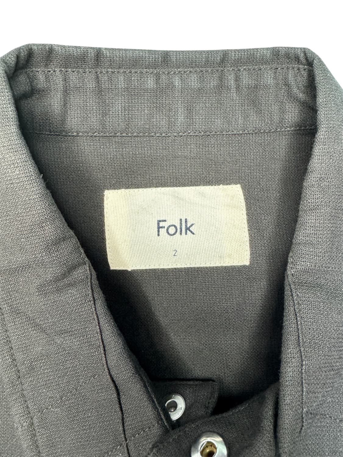 Folk clothing 어셈블 가먼트 셔츠 자켓 딥브라운챠콜 2 상품이미지4